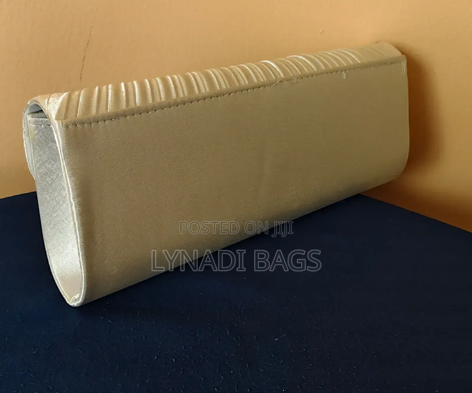 Silk Pleated Evening Clutch