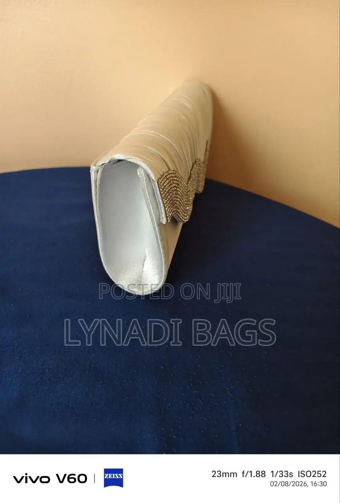 Silk Pleated Evening Clutch