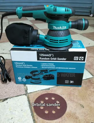 Wood MAKITA ROTARY SANDER SET 550 WATTS and Sanding Pads