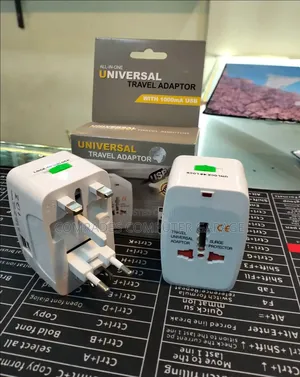 Universal Travel Adapter With Dual USB Ports