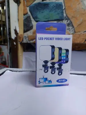 Portable RGB LED Clip-on Video Light With Adjustable Brightness