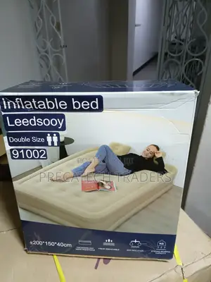 Double Size Inflatable Air Bed With Built-in Pump