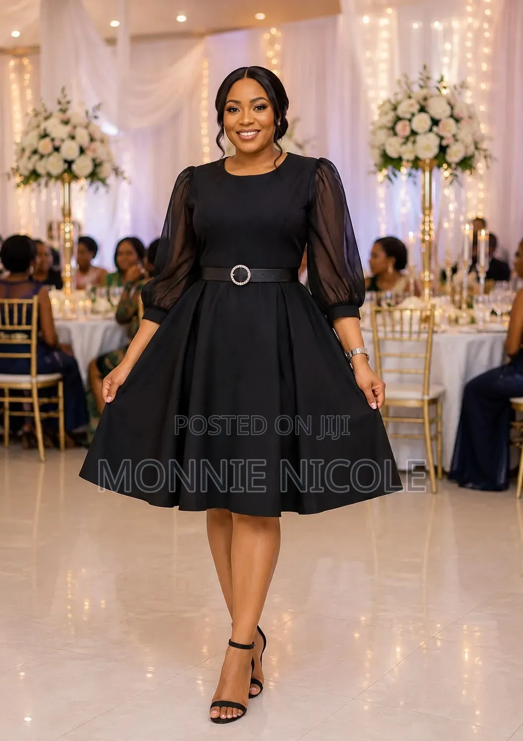 Black Decent Dresses for Funerals