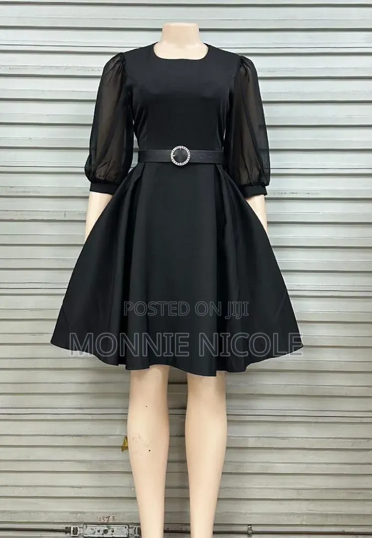 Black Decent Dresses for Funerals