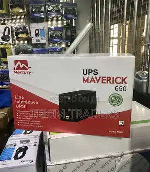 Mercury 650VA 390W UPS Line Interactive AVR Black