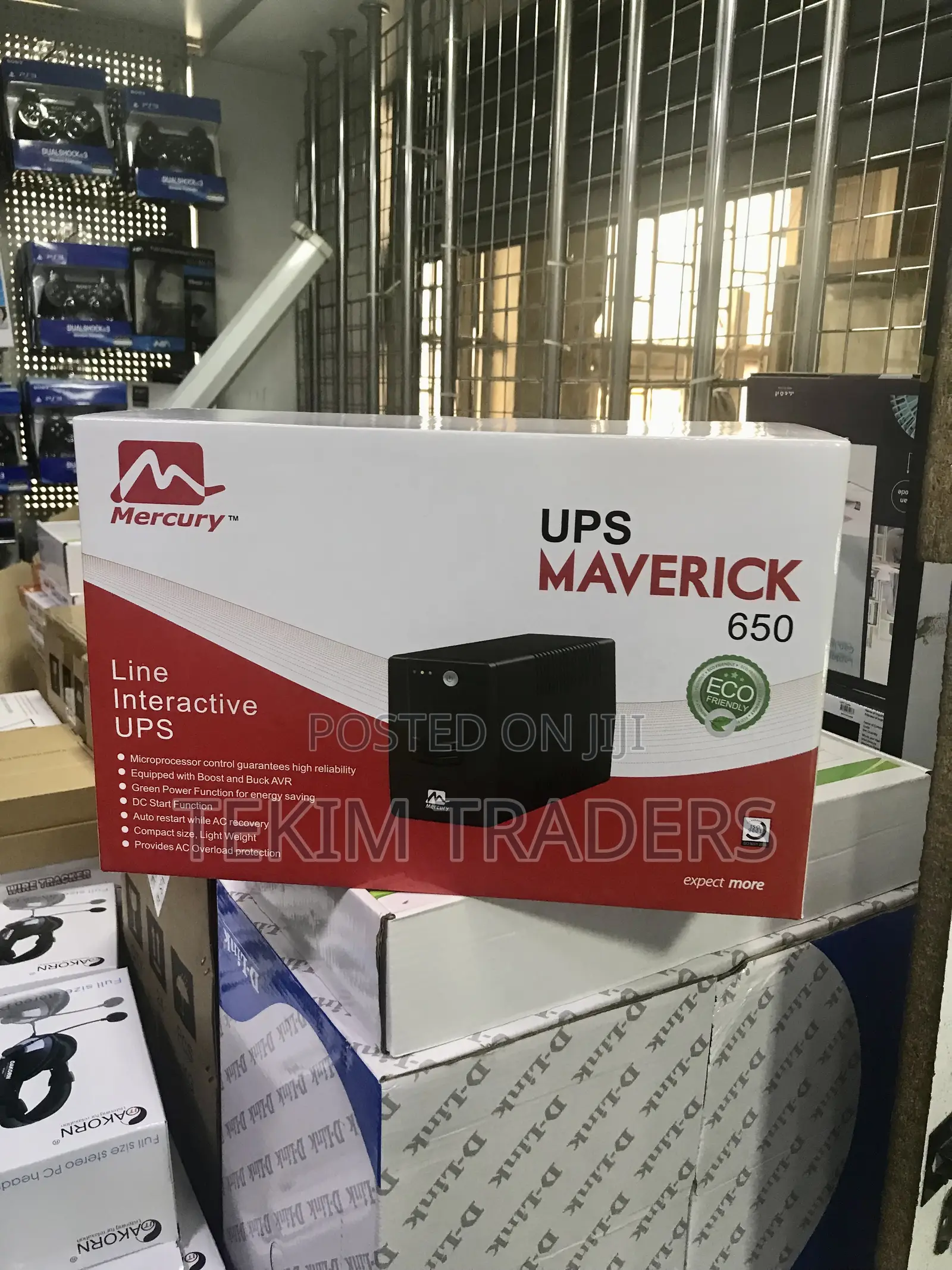 Mercury 650VA UPS 390W AVR 2 Outlets Line Interactive