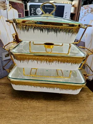 3pcs Ceramic Warmer/ Serving Bowls