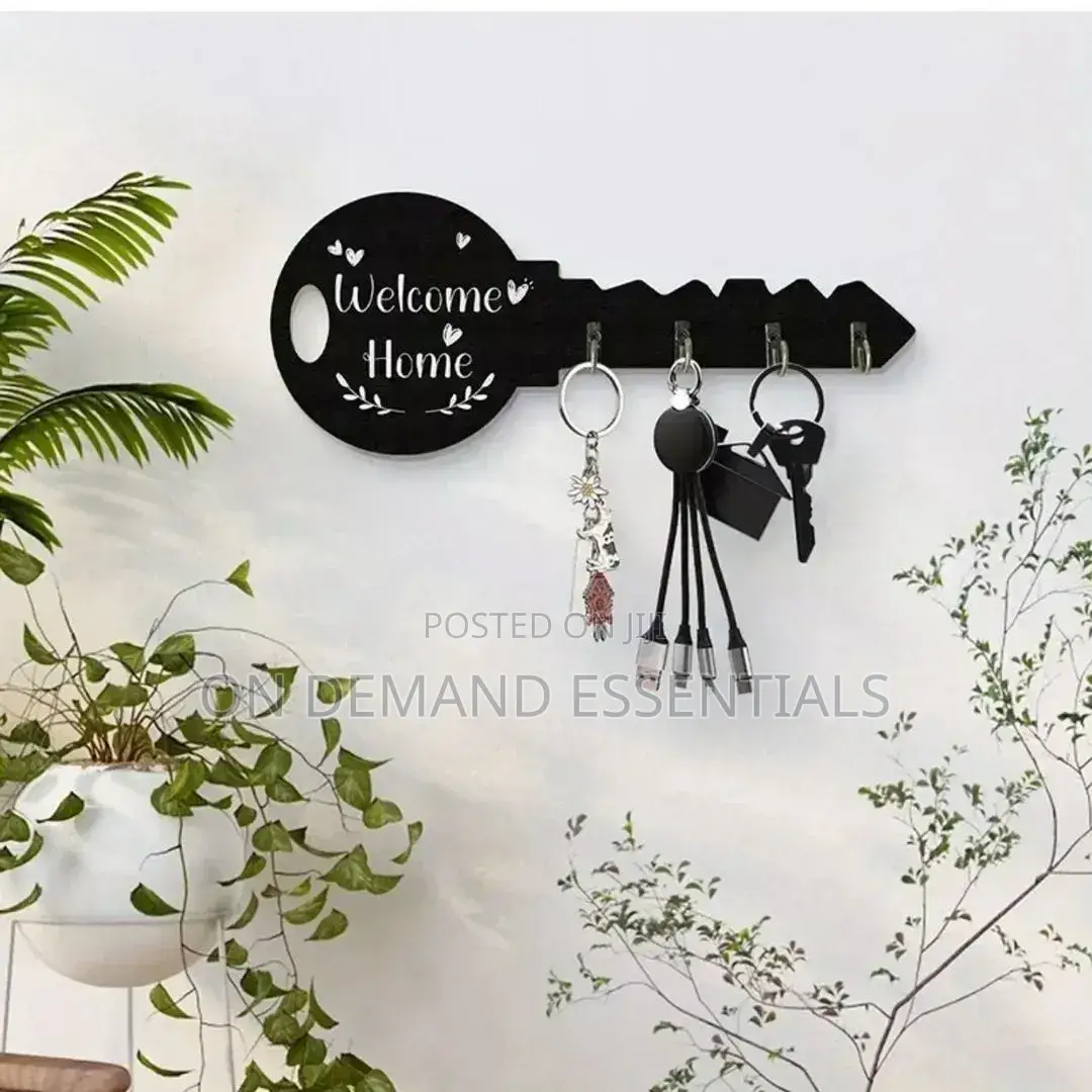 Wall Mounted Decorative Wooden Key Organizer