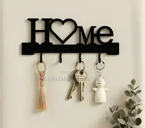 Wall Mounted Home Love Shape Key Holder Rack