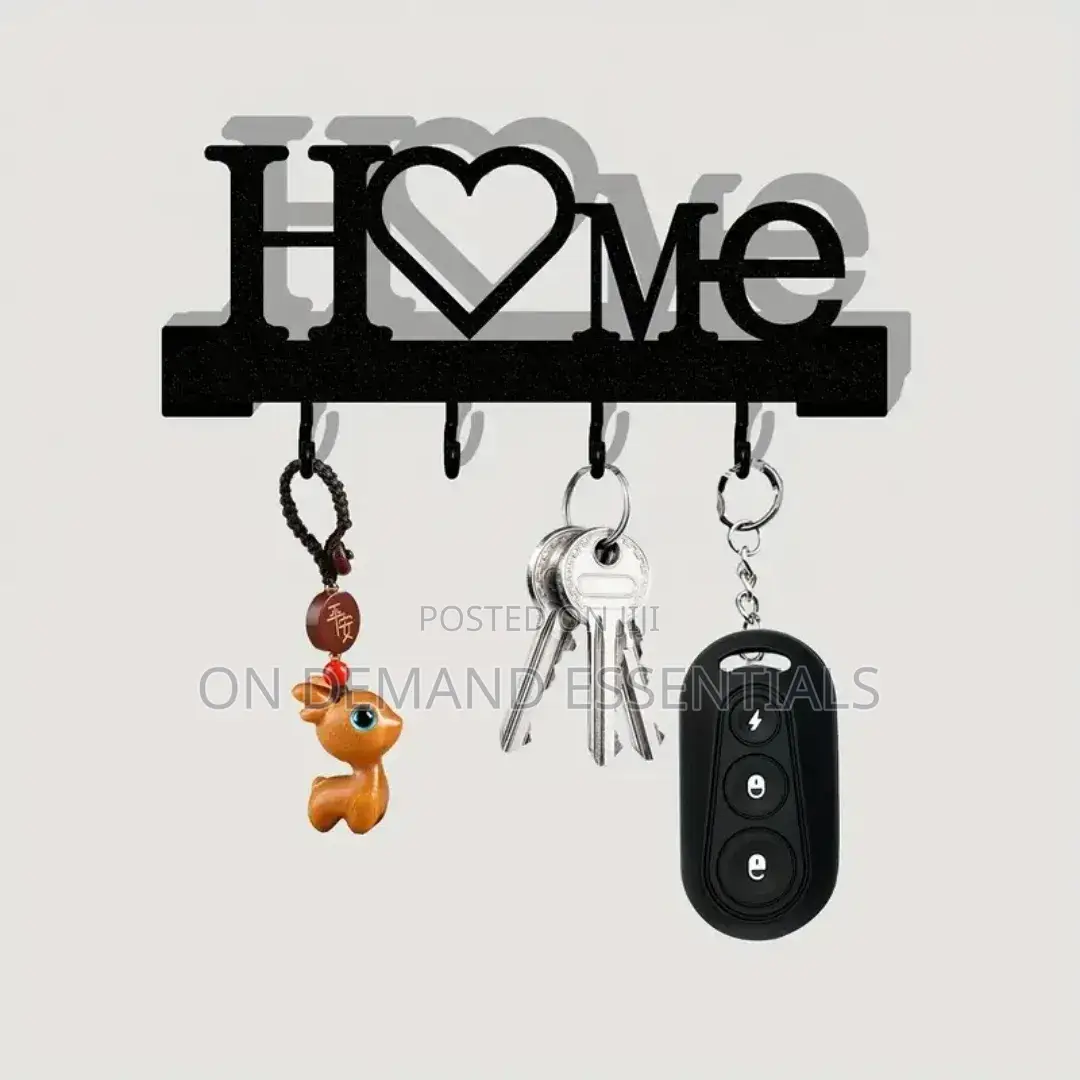 Wall Mounted Home Love Shape Key Holder Rack