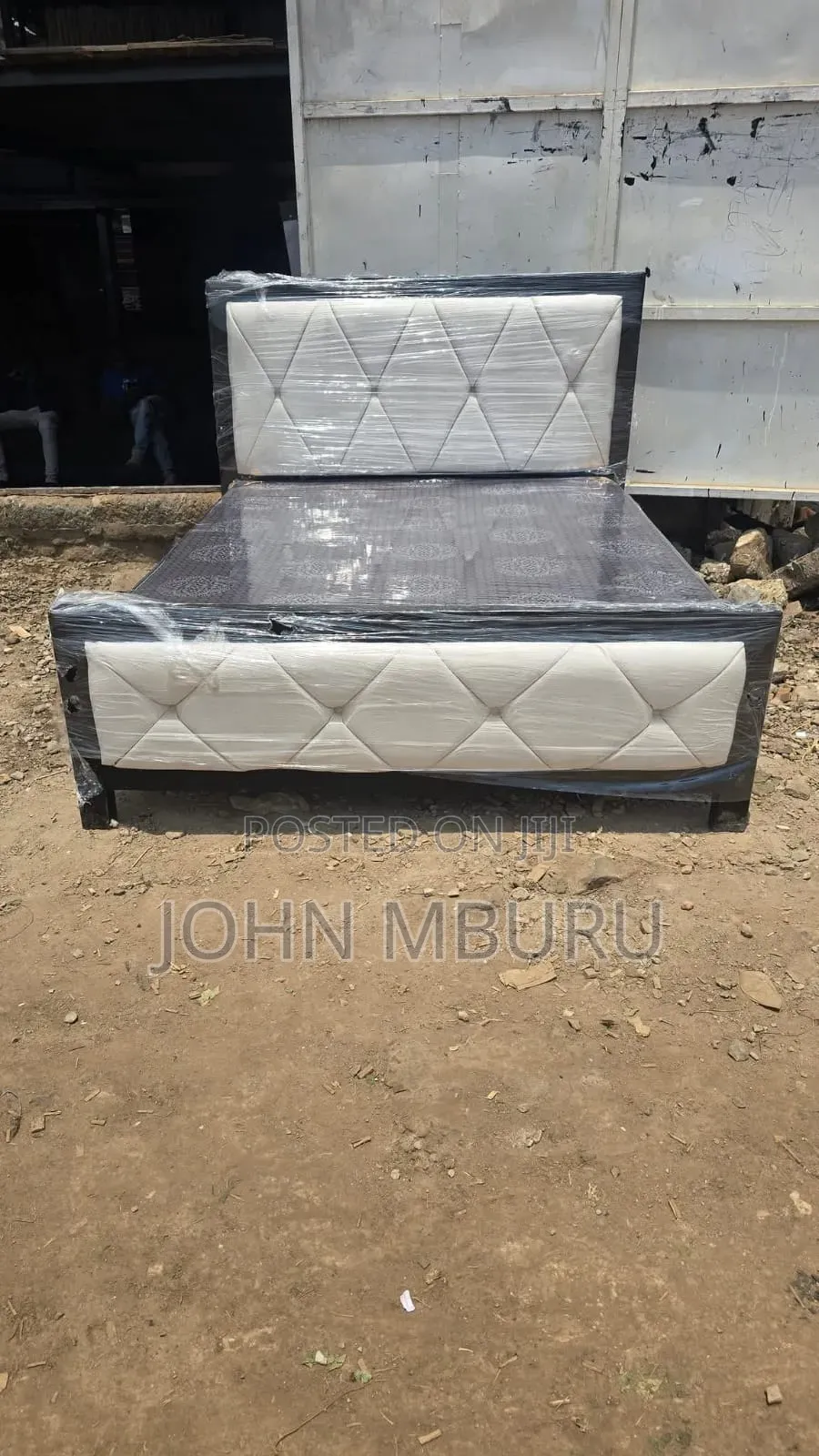 White With Black Frame