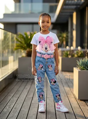 Mickey Mouse Girls Denim Set