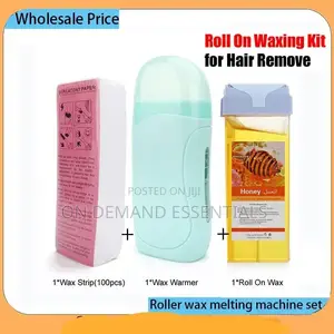 *3 in 1 Unisex Hot Roll on Wax Hair Removal Kit,hot Cartridge Warmer