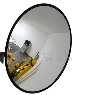 Convex Mirror 80cm Safety Security Surveillance (Black)