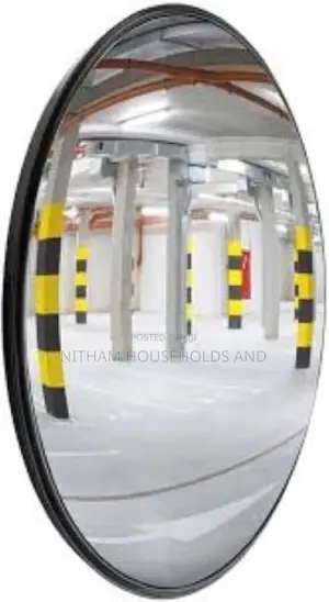 Convex Mirror 80cm Safety Security Surveillance (Black)