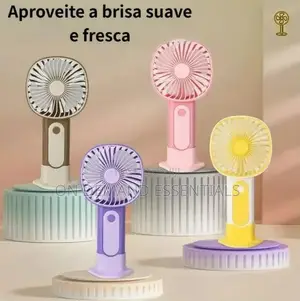 Cute Mini Hand Fan With Phone Holder, Summer Outdoor Cooler