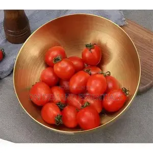 3 Litre Gold Stainless Steel 28cm Ramen Bowl Perfect for Family Meals