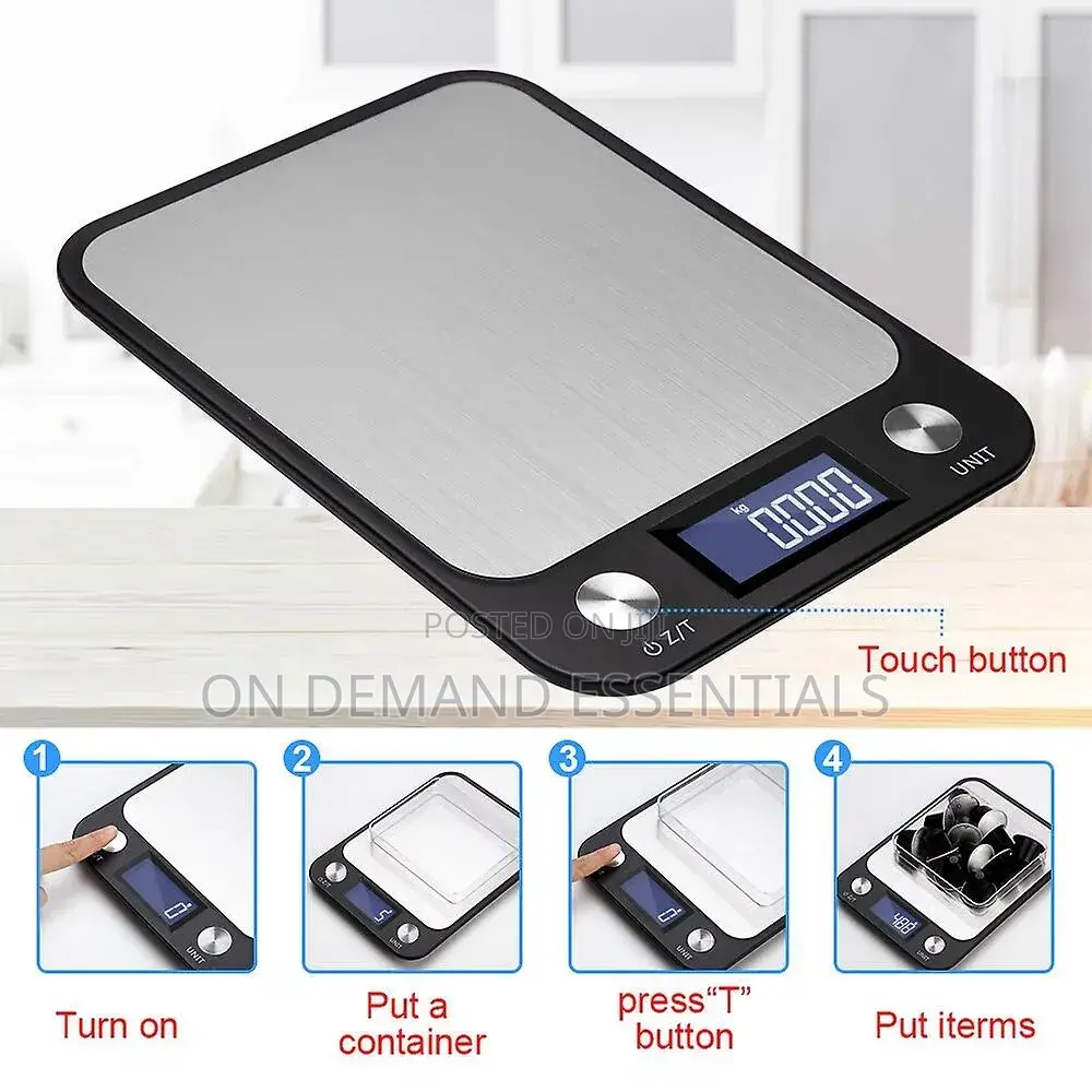 Updated Kitchen Scale, Large Weighing Panel, Weight Loss, Baking