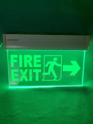 Reflective Fire Exit Sign