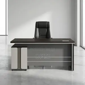 Office Desk; 1.6m Modern Grey Office Desk