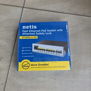 Netis 8 Port Fast Ethernet PoE Switch ST110PDI-2-130 120W