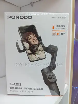 Porodo 3-Axis Gimbal Stabilizer Magnetic Fill Light - LFS127