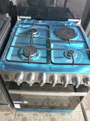 Black Haier Cooker 3+1 With Electric Oven