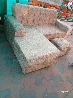 Brown Velvet 4seater Sofa Set Available for Sale