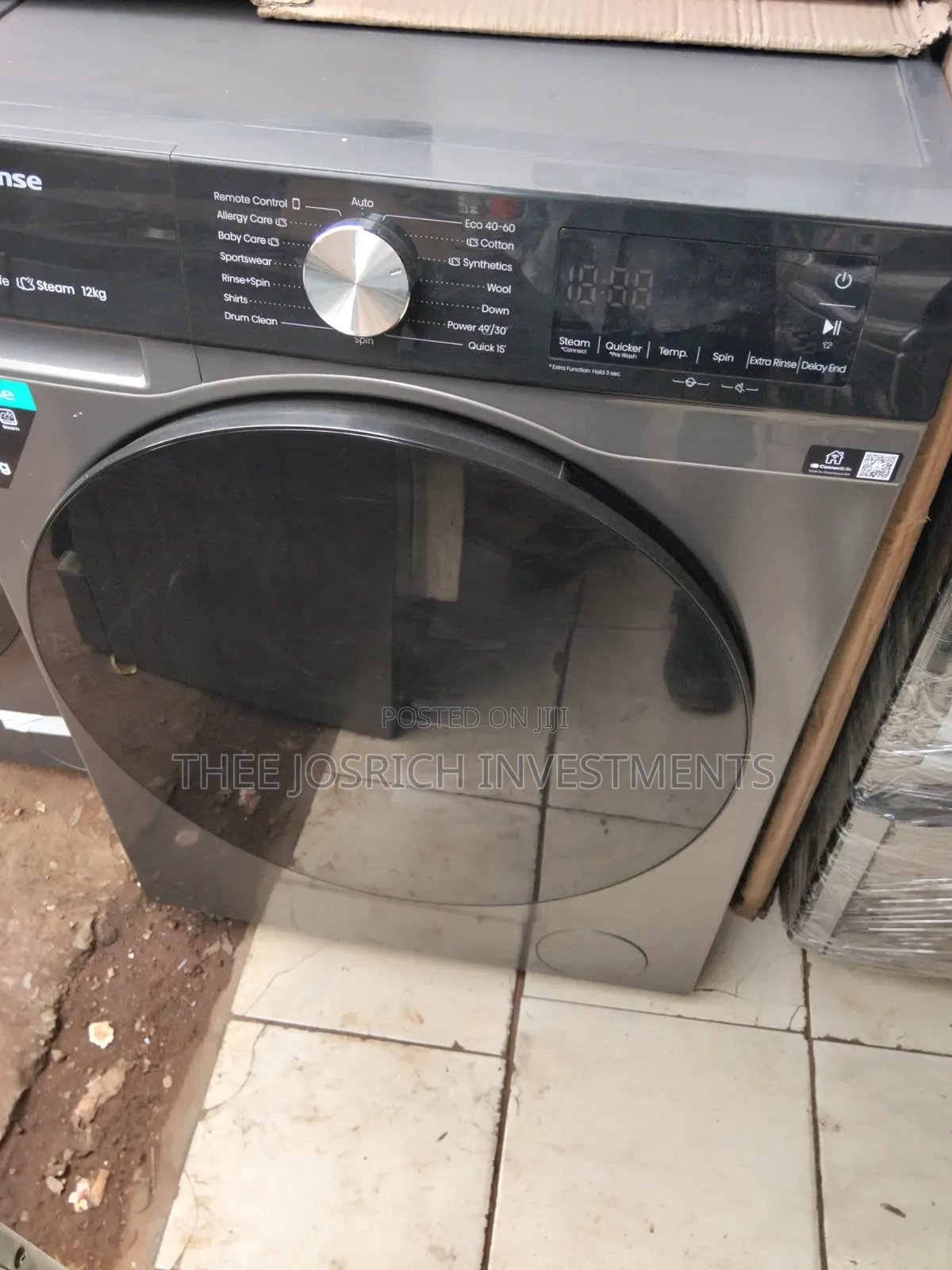 Hisense 12 Kg Front Load Washing Machine Wash and Spin