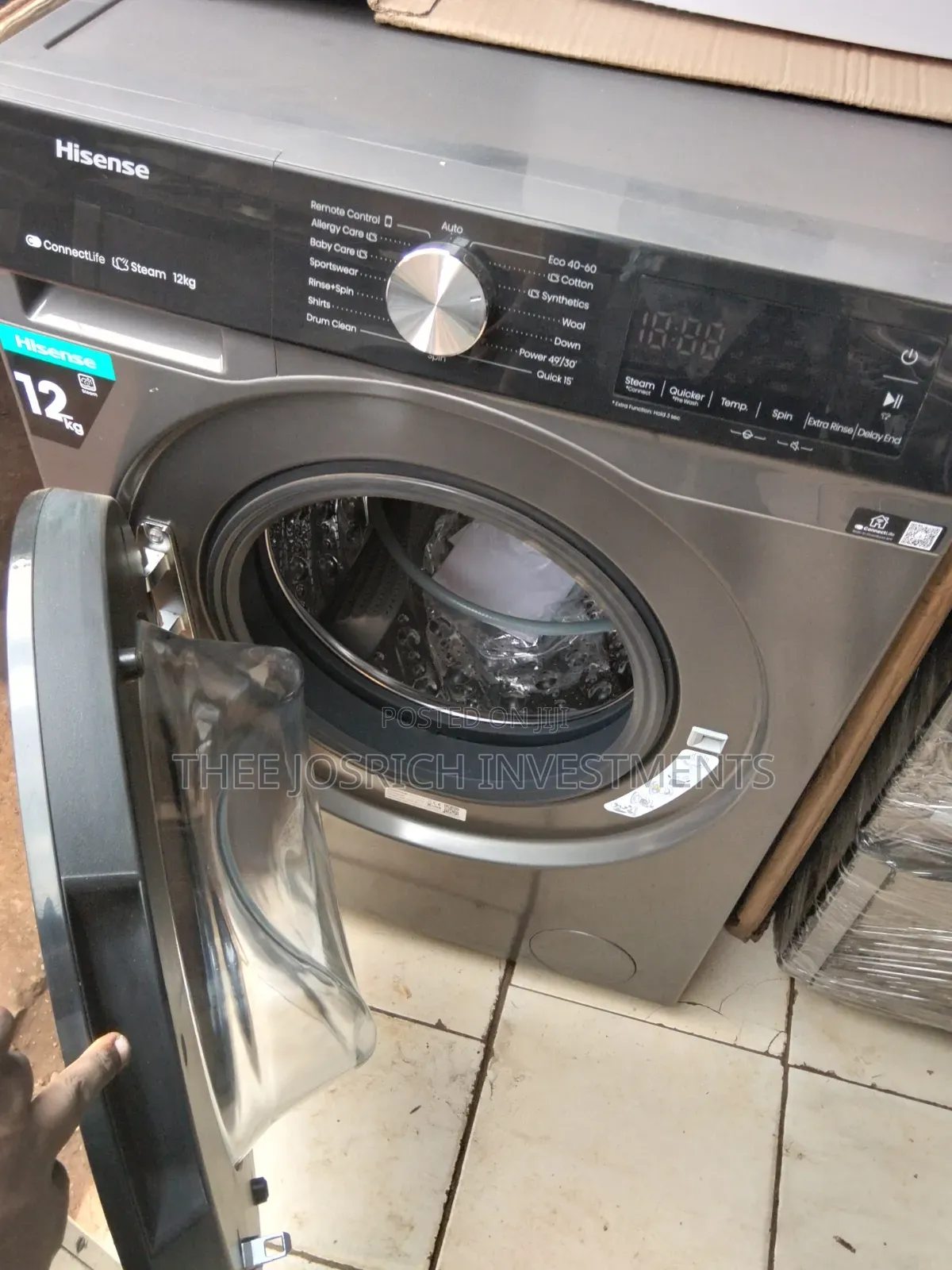 Hisense 12 Kg Front Load Washing Machine Wash and Spin