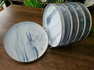 *Long Waited Gold Reem Deep Ceramic Dinner Plate 6pcs at 1500*