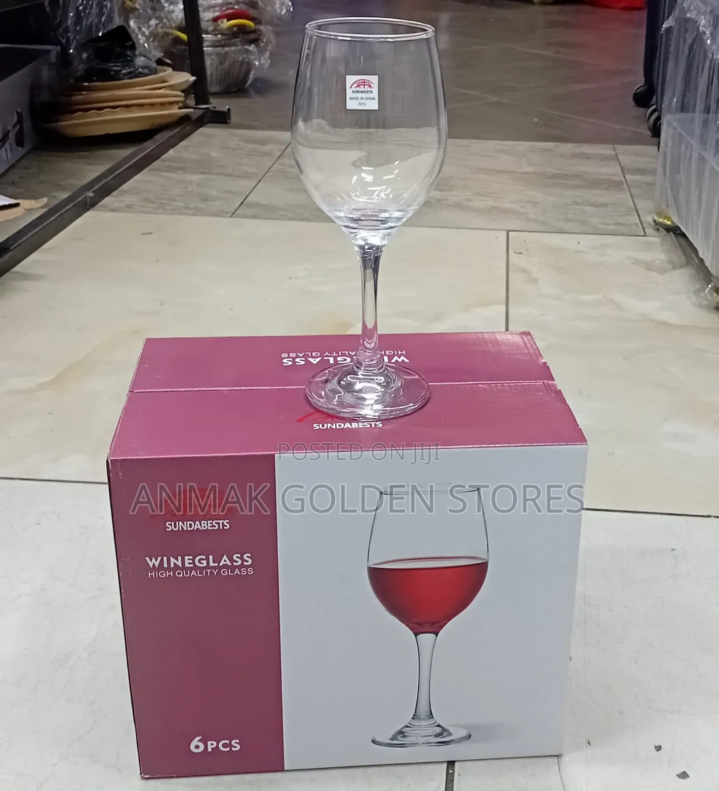 *Wine Glasses 6pcs at 800*
