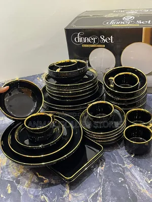 Black Gold Dinner Set 
32 PCs Set