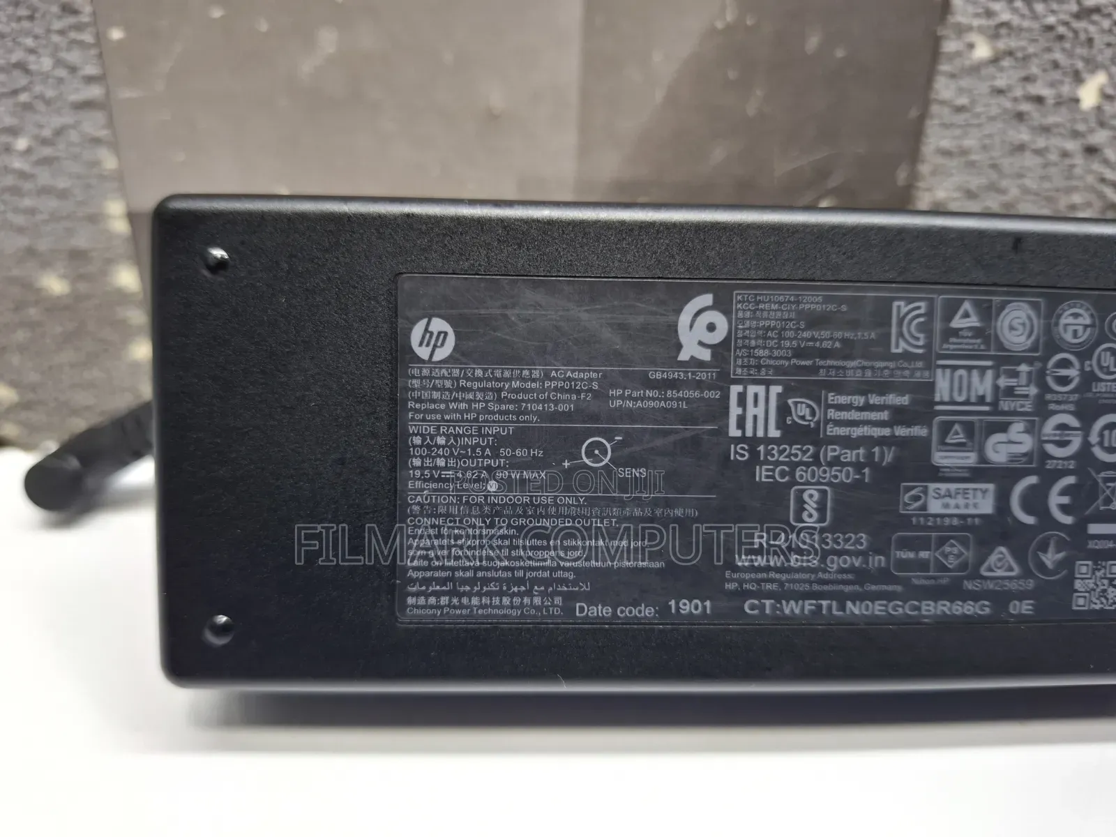 Ex Uk HP 90W 19.5V 4.62A 3.0mm Blue Tip AC Adapter for HP