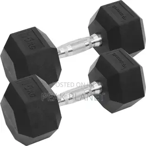 Hex Dumbbells Set – Rubber Coated KSh 350 Per Kg