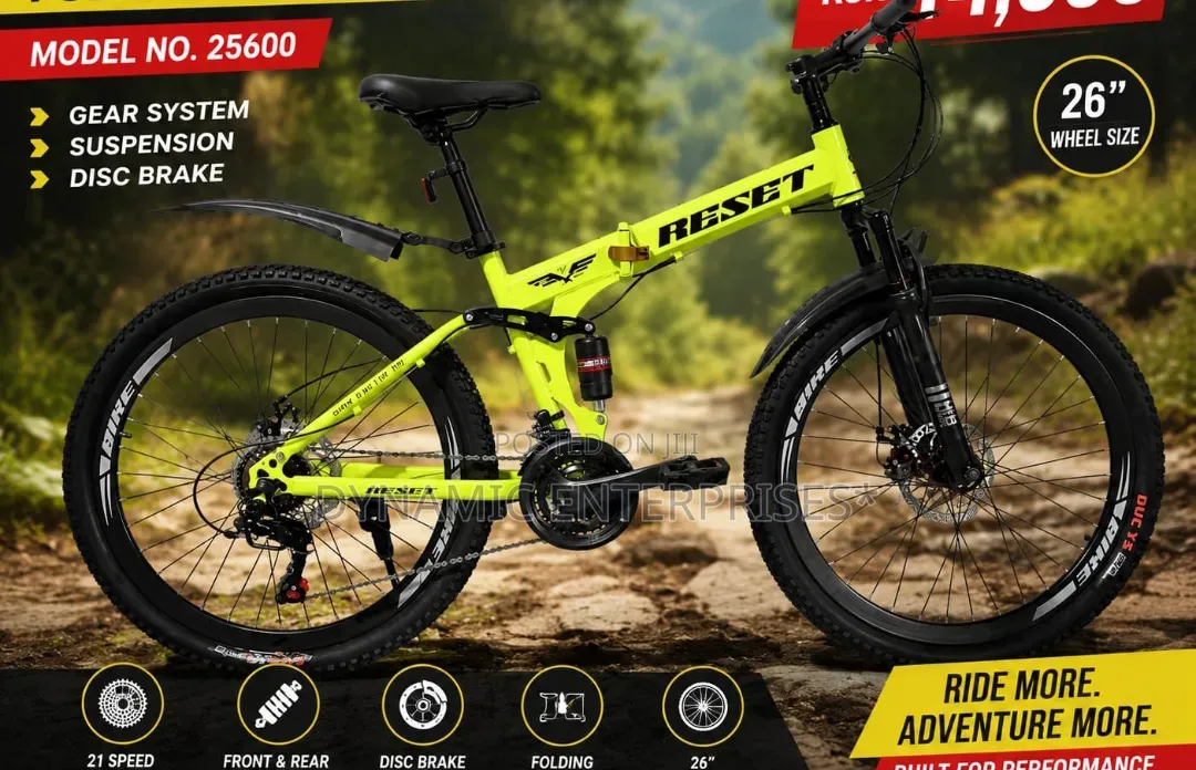 Reset Folding Mountain Bike Size 26