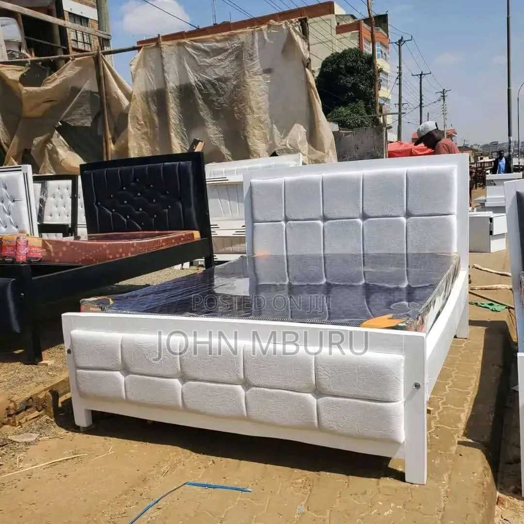 White Plain Bed 5*6