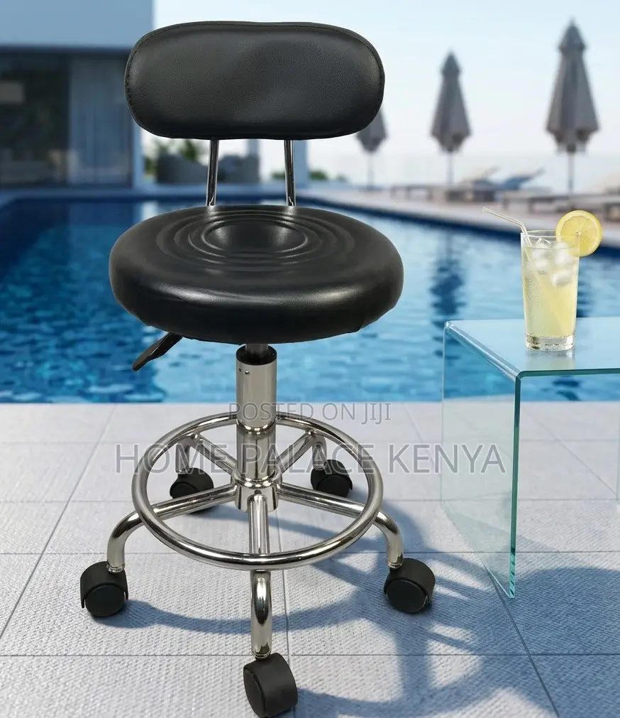 Adjustable Stool: Hospital 360 Degree Stool With Backrest