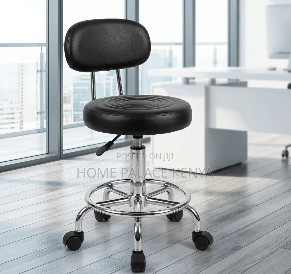 Adjustable Stool: Hospital 360 Degree Stool With Backrest