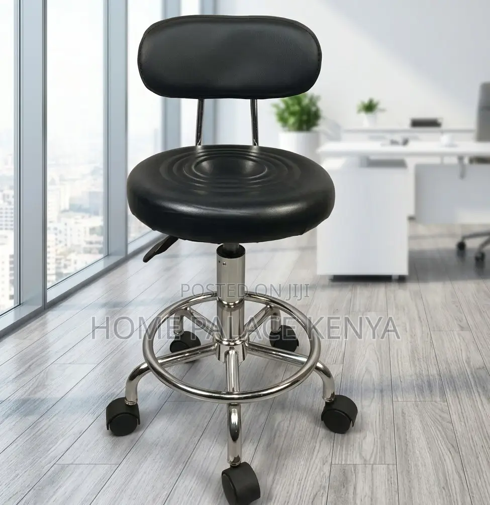 Adjustable Stool: Hospital 360 Degree Stool With Backrest