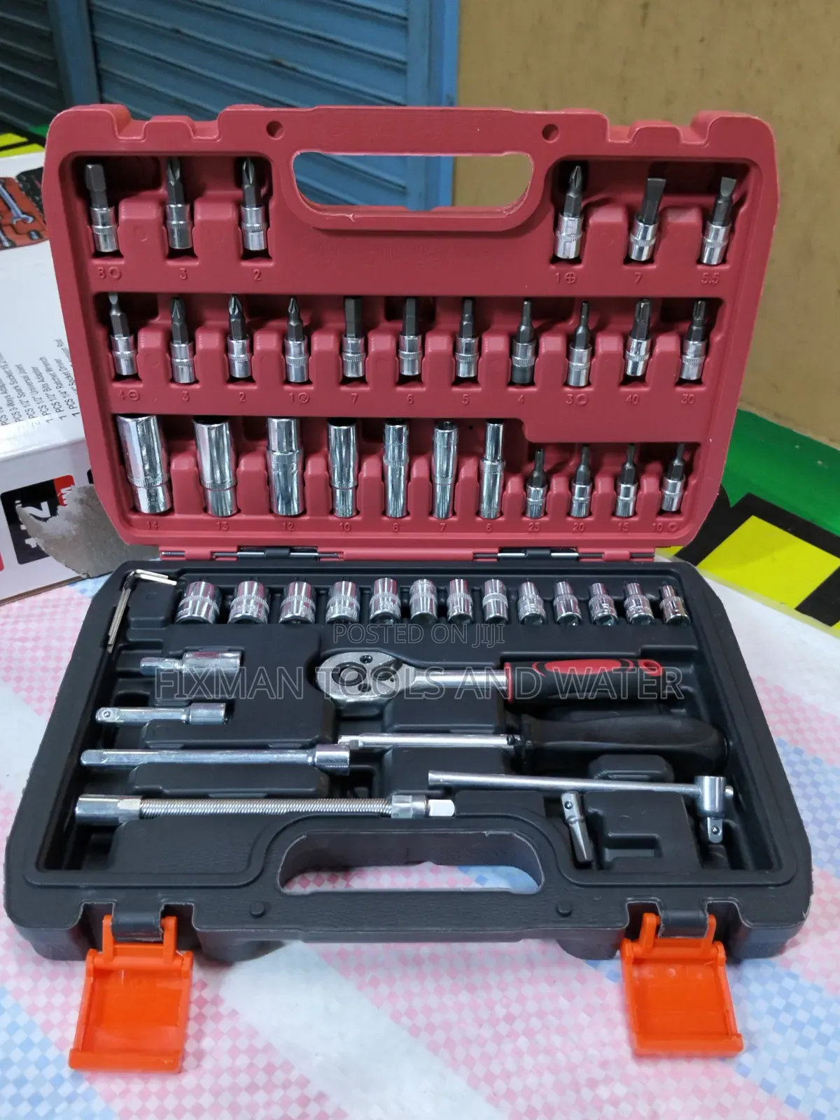 53 PCS Home Repair Spanner Tool Box Full Set