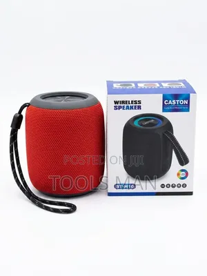 Caston ST-H10 Wireless Bluetooth Speaker With LED Light - Red.
