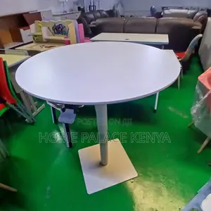 Dining Table: Dual Use Adjustable Round Table With Square Base