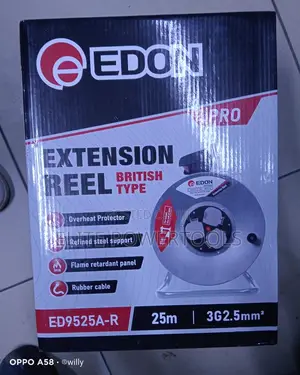 EDON 25M Extension Cable Reel 3G2.5mm2 British Type
