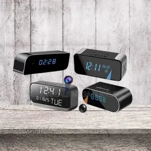 Plug and Play Ultra HD WiFi Alarm Table Clock Hidden Spy Camera