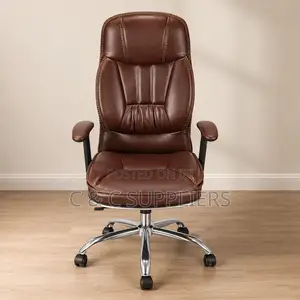 Brown Leather Swivel Generic Seat