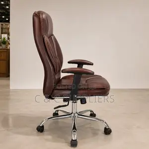 Brown Leather Swivel Generic Seat