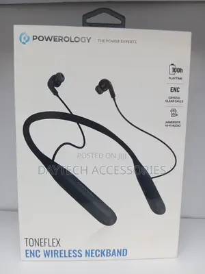 Powerology Toneflex Wireless Neckband Environmental Noise Cancellation