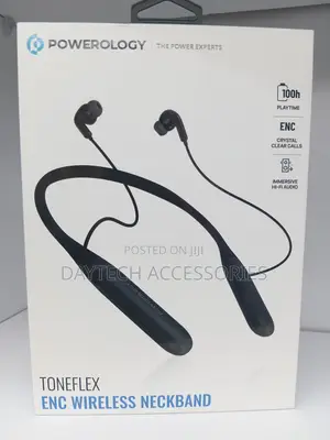 Powerology Toneflex Wireless Neckband Environmental Noise Cancellation