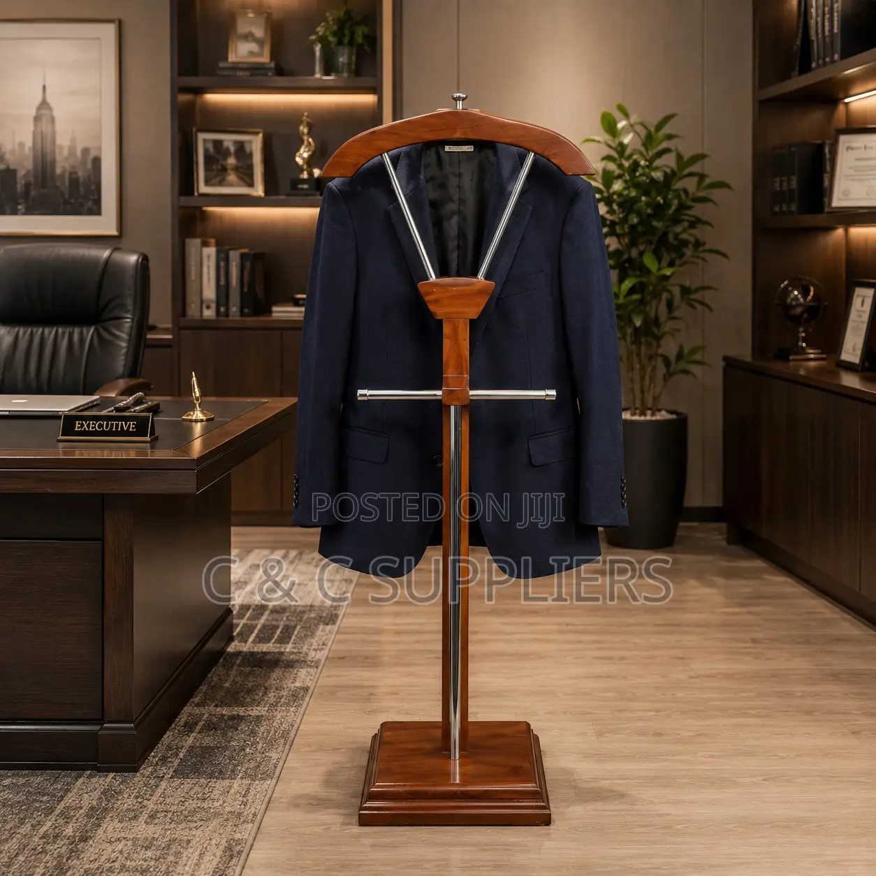 Manager's Mahogany Coat Hanger